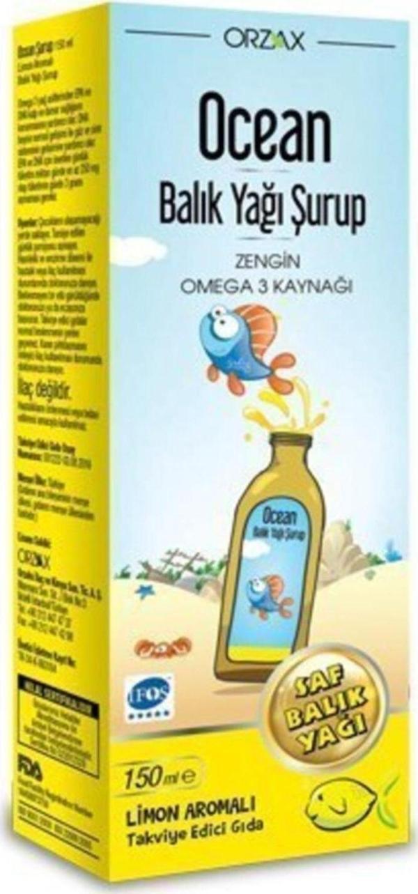 Ocean Limon Balık Yağı Şurup 150 ml - Image 1