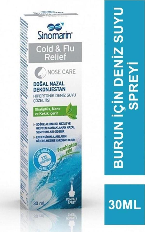 Sinomarin Cold & Flu Mini Sprey 30 Ml - Image 1