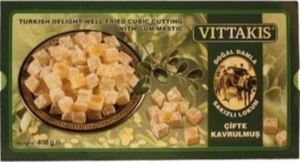 Vittakis Damla Sakızlı Çifte Kavrulmuş Lokum 400 gr - Image 1