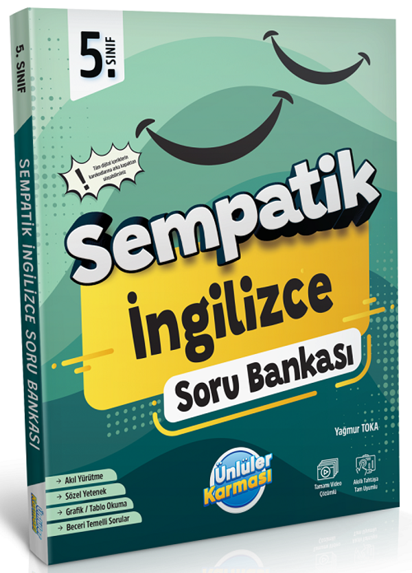 Ünlüler 5. Sınıf İngilizce Sempatik Soru Bankası Ünlüler Yayınları - Ünlüler Karması Yayınları - Image 1