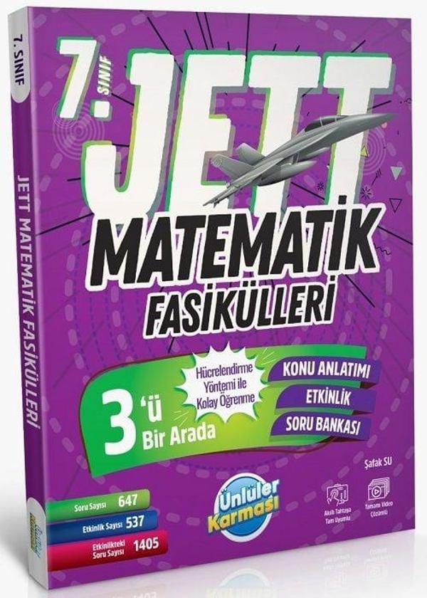 Ünlüler 7. Sınıf Matematik JETT Soru Fasikülleri Ünlüler Yayınları - Ünlüler Karması Yayınları - Image 1