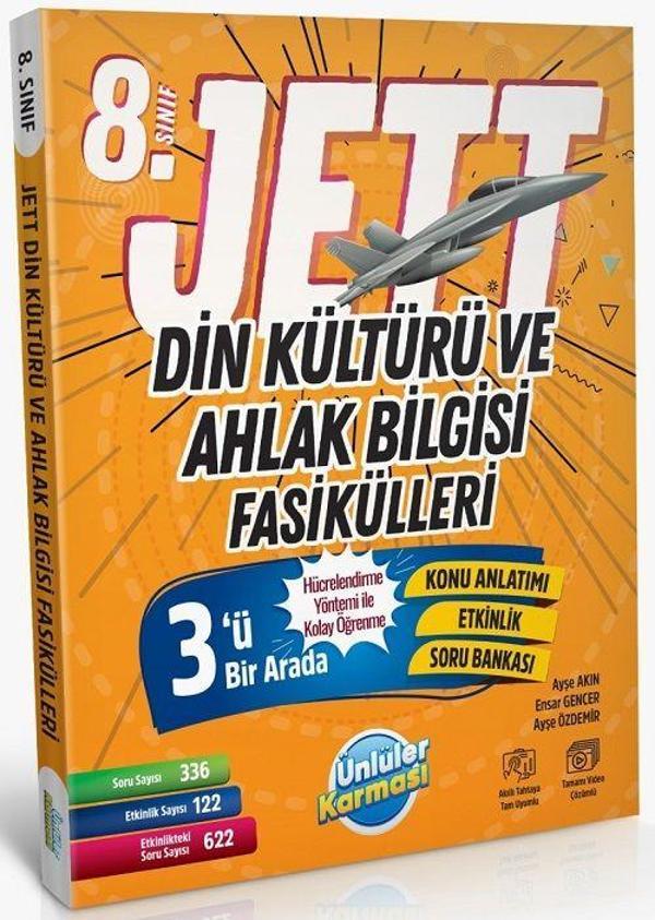 Ünlüler 8. Sınıf Din Kültürü ve Ahlak Bilgisi JETT Soru Fasikülleri Ünlüler Yayınları - Ünlüler Karması Yayınları - Image 1