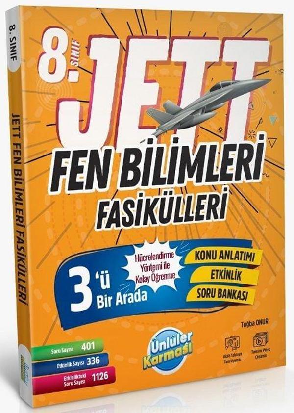 Ünlüler 8. Sınıf Fen Bilimleri JETT Soru Fasikülleri Ünlüler Yayınları - Ünlüler Karması Yayınları - Image 1