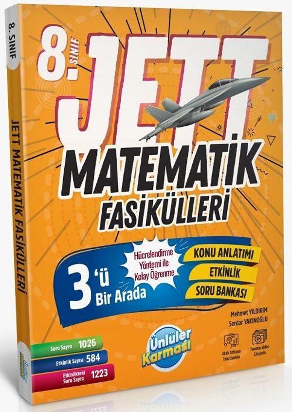 Ünlüler 8. Sınıf Matematik JETT Soru Fasikülleri Ünlüler Yayınları - Ünlüler Karması Yayınları - Image 1