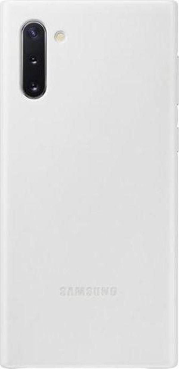 Samsung Note10 Deri Kılıf Beyaz -EF-VN970LWEGWW - Image 1