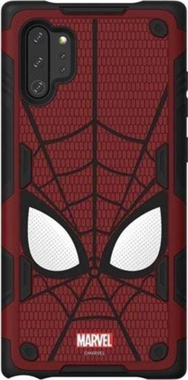Samsung Note10+ Plus Marvel Spiderman Akıllı Kapak - Kırmızı - Image 1