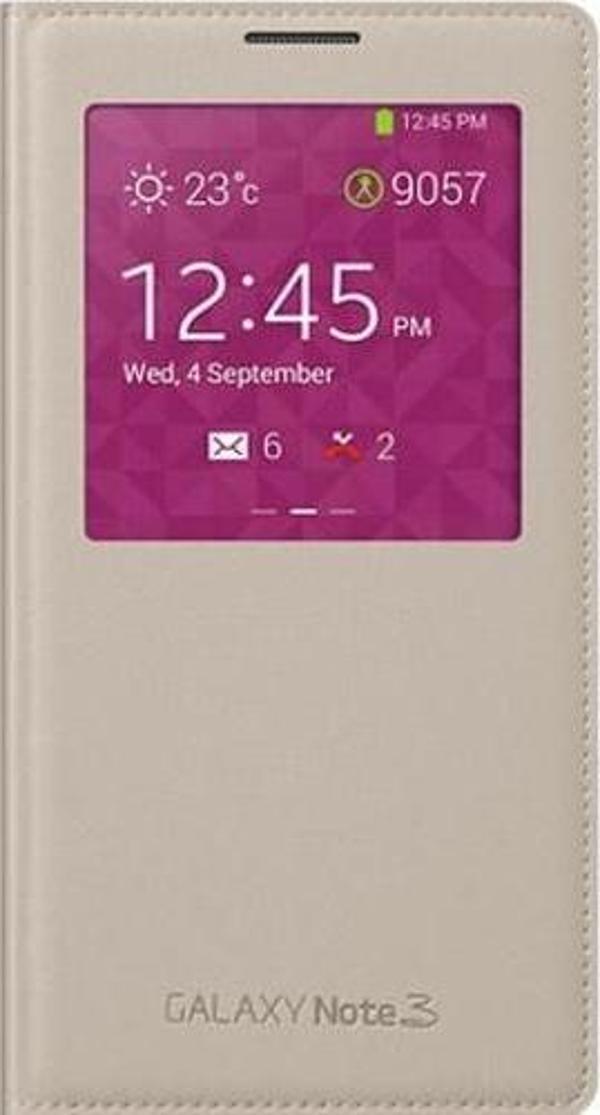 Samsung Note3 S-View Kılıf Bej EF-CN900BUEGWW - Image 1
