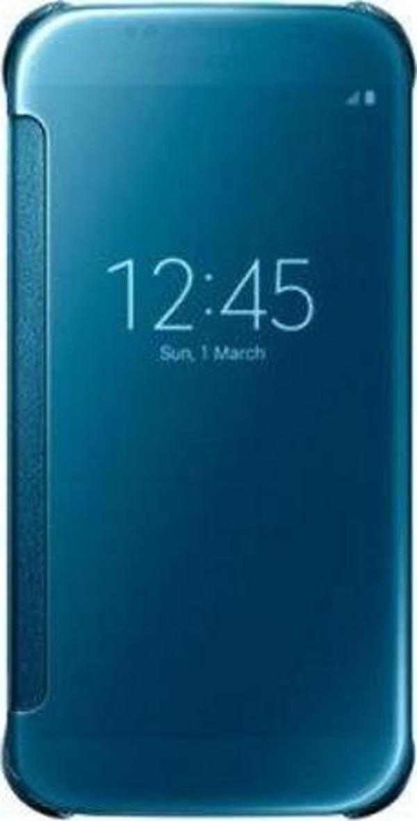 Samsung S6 Clear View Kılıf Mavi EF-ZG920BLEGWW - Image 1