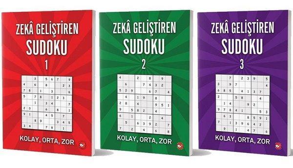 Zeka Geliştiren Sudoku Seti - 3 Kitap Takım - Beyaz Balina Yayınları - Image 1