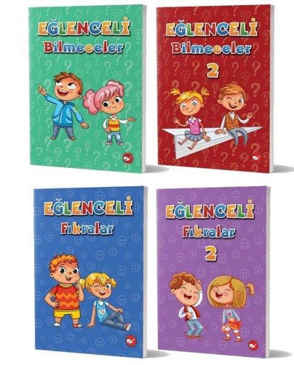 Eğlenceli Fıkralar ve Bilmeceler Seti - 4 Kitap Takım - Beyaz Balina Yayınları - Image 1