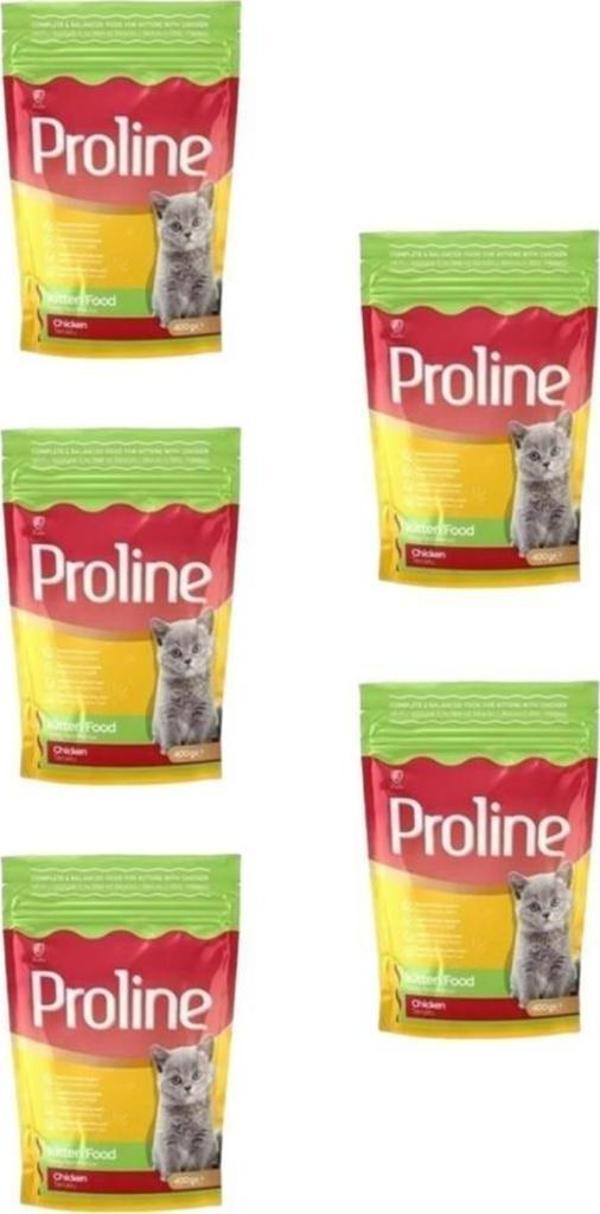 Proline Kitten Tavuklu Yavru Kedi Mamasi 400 Gr 5 adet - Image 1