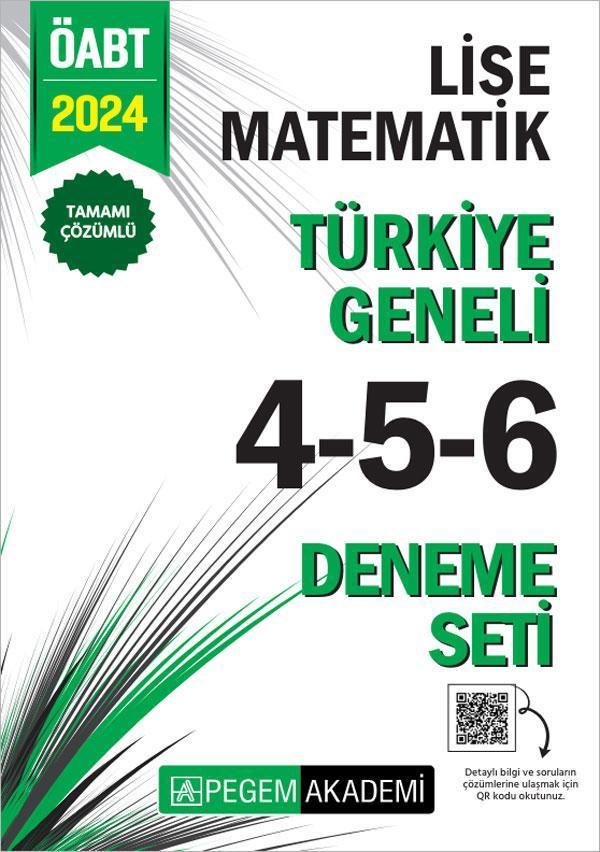2024 KPSS ÖABT Lise Matematik Tamamı Çözümlü Türkiye Geneli 4-5-6 (3'lü Deneme Seti) - Pegem Akademi Yayıncılık - Image 1