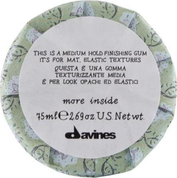 Davines More Inside Medium Hold Finish Gum 75 ml Saç Orta Tutucu Sonlandırma Sakızı - Image 1