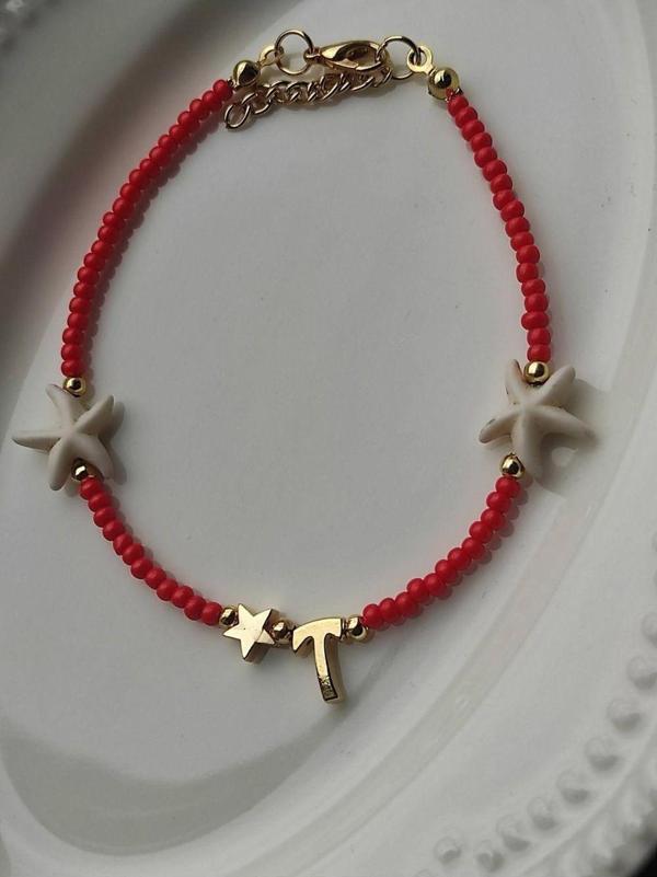 Amabel Jewelerys Deniz Yıldızı, Kum Boncuk Halhal - Image 1