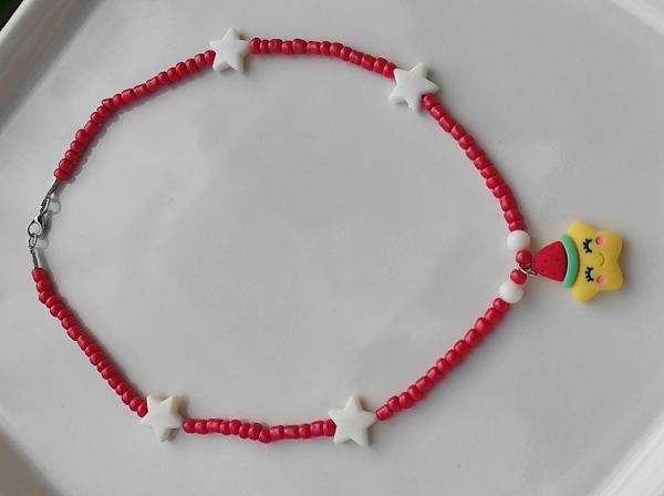 Amabel Jewelerys Gülen Yıldız, Kumboncuk Çocuk Kolye - Image 1