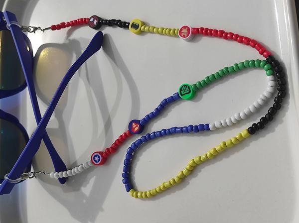 Amabel Jewelerys Marvel Kahramanlar (Spiderman, Captain America, Superman, Hulk, Batman) Gözlük Zinciri - Image 1