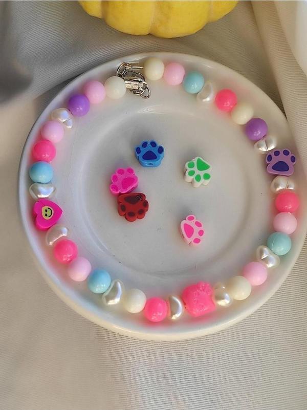 Amabel Jewelerys Pembe Hello Kitty ve Kalp Detaylı Kedi Köpek Kolye - Image 1