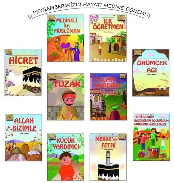 Peygamberimizin Hayatı Medine Dönemi Seti - 10 Kitap Takım - Aktaş Yayıncılık - Image 1