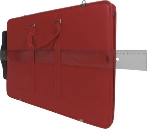 BBack Deri Proje Çantası 40x56 cm Kırmızı - Image 1
