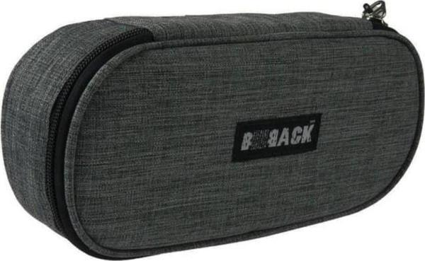 BBack Kumaş Oval Kalemlik Gri - Image 1