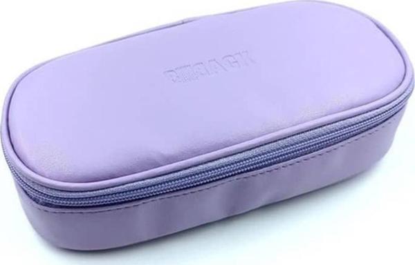 BBack Suni Deri Oval Kalemlik Lila - Image 1