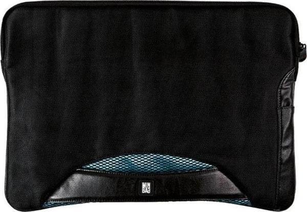 Minbag Billy Siyah Laptop Çantası Mavi Detaylı - Image 1