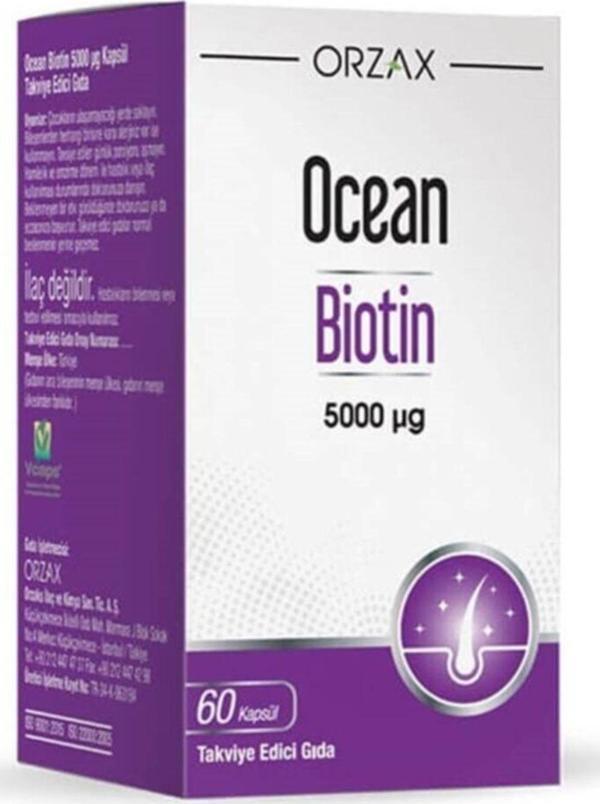 Ocean Biotin 5000 Mcg 60 Kapsül 2 Adet - Image 1