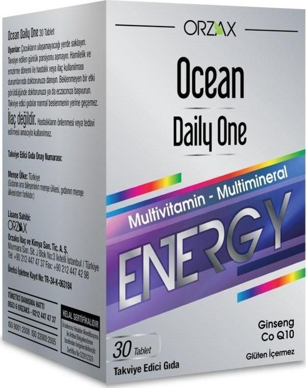 Ocean Daily One Energy 30 Tablet 3 Adet - Image 1