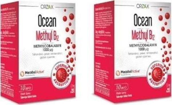 Ocean Methyl B12 Sprey 1000 mg 10 ml 2 Adet - Image 1