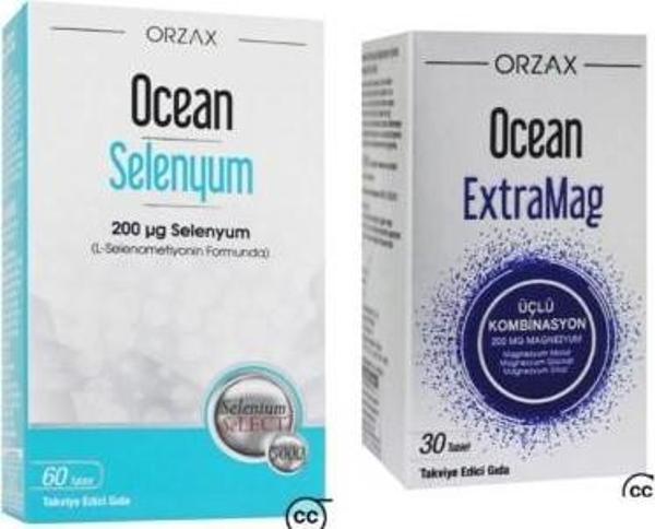 Ocean Selenyum 200 mcg 60 Tablet + Ocean Extramag 30 Tablet - Image 1