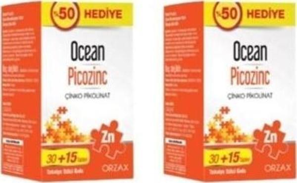 Ocean Picozinc 30 Tablet + 15 Tablet Hediye 2 Adet - Image 1