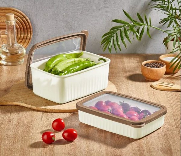 Vip Ahmet Vakumlu Saklama Kabı Dikdörtgen Derin Küçük 1*2,7 Lt Sıg