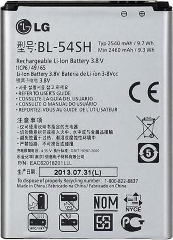 Lg G3 Beat / Lg Aka /Lg L80 / Lg Magna Pil Batarya Bl-54Sh - Image 1