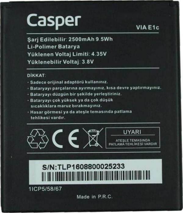 Casper Via E1C Pil Batarya - Image 1