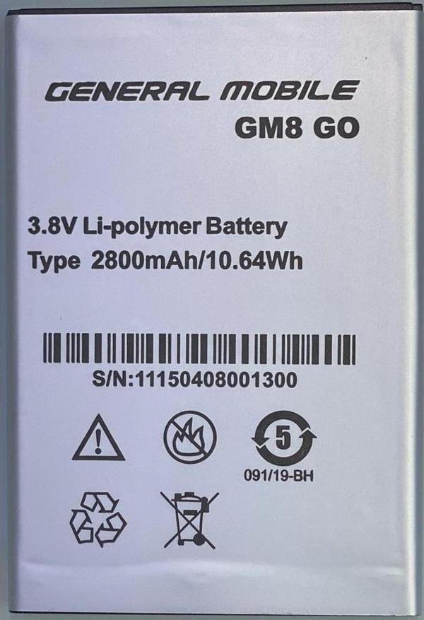 General Mobile Gm8 Go Batarya Pil - Image 1