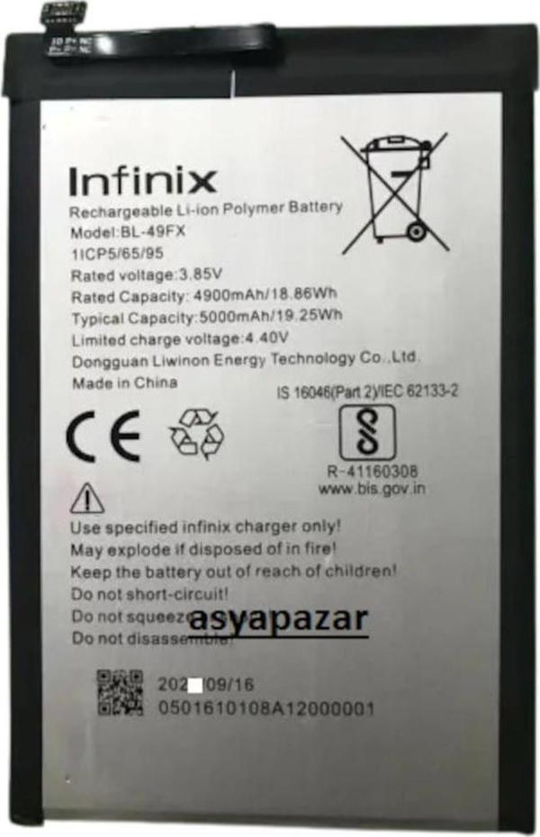 Infinix Hot 9 - Hot 9 Play Pil Batarya Bl-49Fx Hot9 Pil - Image 1