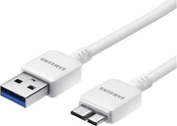 Samsung Uyumlu Galaxy Note 3 Sm-N9000Q Şarj Ve Data Kablosu Beyaz - Image 1