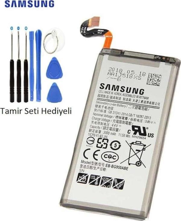 Samsung S8 Pil Batarya G950 Eb-Bg950Abe ve Tamir Seti - Image 1
