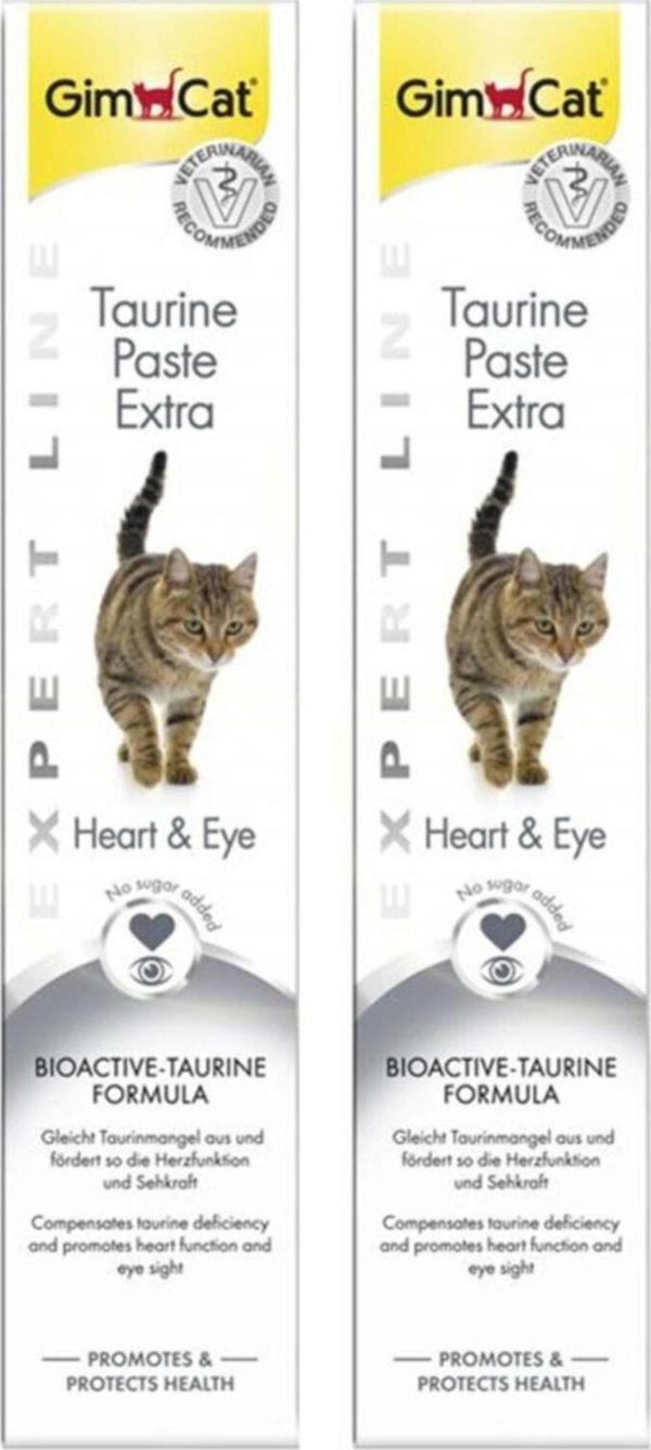 Gimcat Kedi Macunu Taurine Paste Kalp Ve Göz Sağlığı Destekleyici Taurinli 50 g X 2 Adet - Image 1