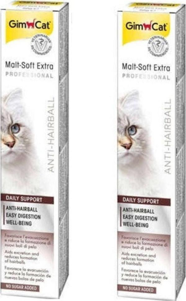 Gimcat Malt-soft-extra Tüy Yumağı Kontrol Kedi Macunu 20 gr * 2 Adet - Image 1