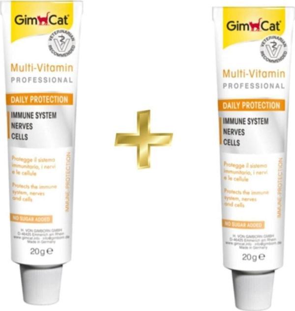 Gimcat MultiVitamin Paste Kedi Vitamin Macunu 20gr 2 ADET x 20 gr = 40gr - Image 1