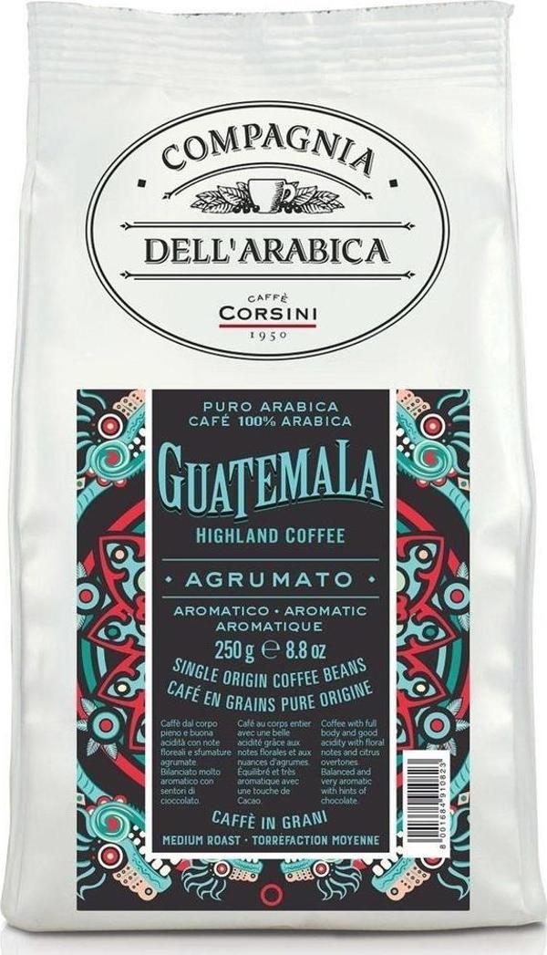 Caffe Corsini Guatemala %100 Arabica Çekirdek Kahve 250GR - Image 1