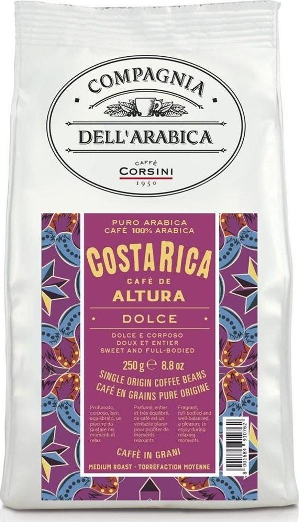 Caffe Corsini Kosta Rika Altura %100 Arabica Çekirdek Kahve 250GR - Image 1