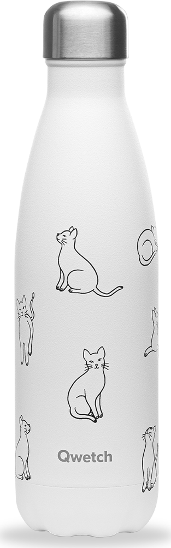 Qwetch QD3373 Isı Yalıtımlı 500ml Termos - Kedi Desenli - Image 1