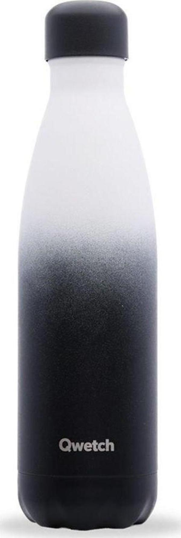 Qwetch QD3435 Degrade Renkli Isı Yalıtımlı 500ml Termos - Siyah - Image 1