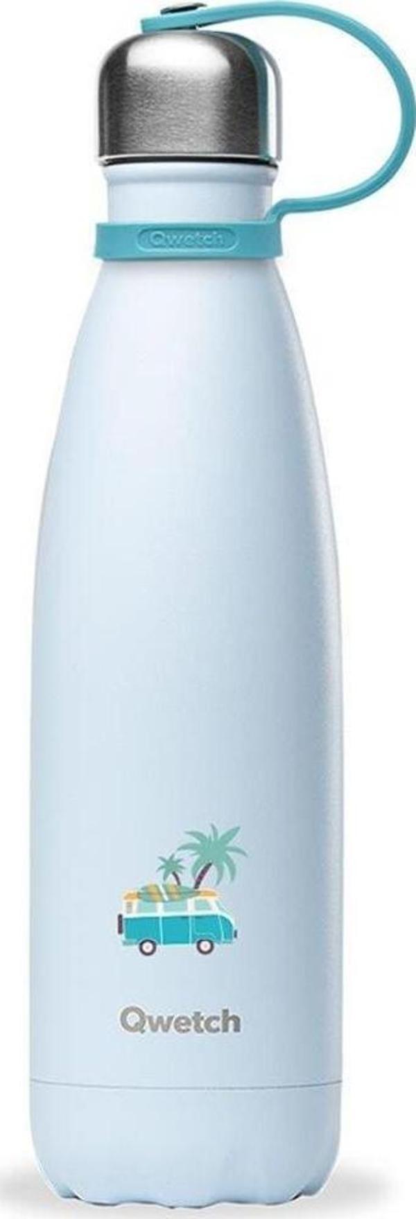Qwetch QK9007 Kids Isı Yalıtımlı 500ml Termos - Minibüs Desenli - Image 1