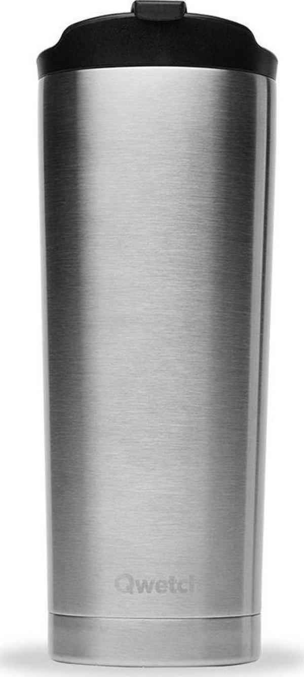 Qwetch QM6000 Isı Yalıtımlı 470ml Termos Mug - Metalik - Image 1