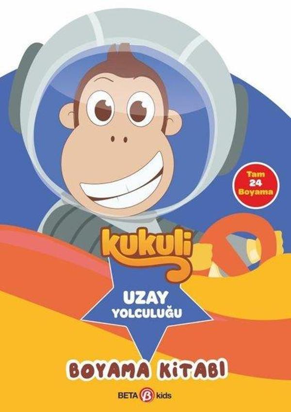 Kukuli - Uzay Yolculuğu - Boyama Kitabı - Beta Kids - Image 1