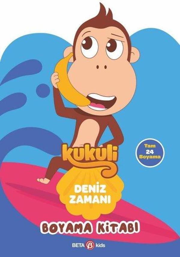 Kukuli - Deniz Zamanı - Boyama Kitabı - Beta Kids - Image 1