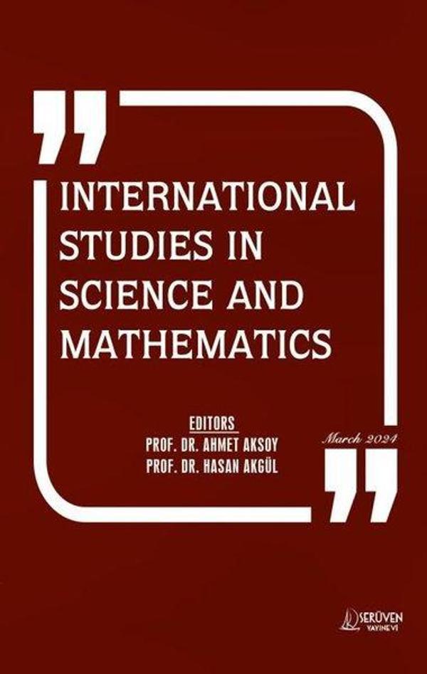International Studies in Science and Mathematics - March 2024 - Serüven Kitabevi - Image 1